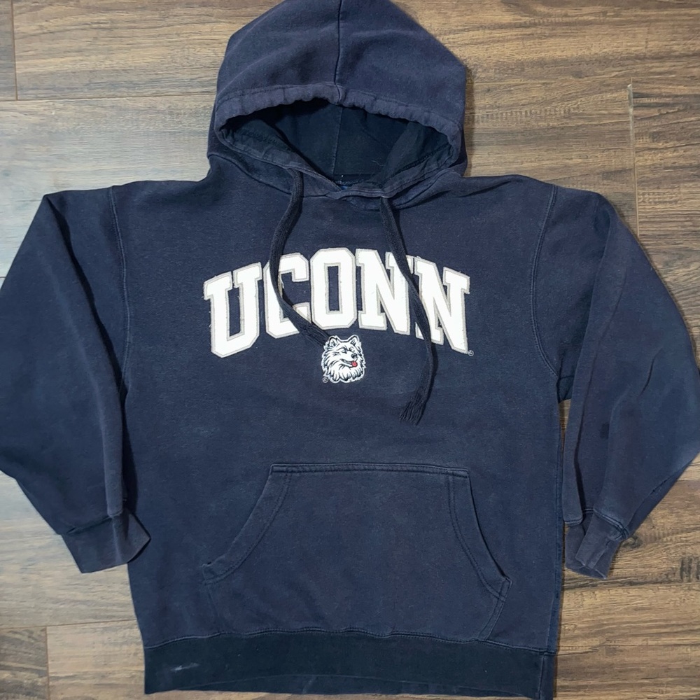 Vintage Navy Blue UCONN Hoodie